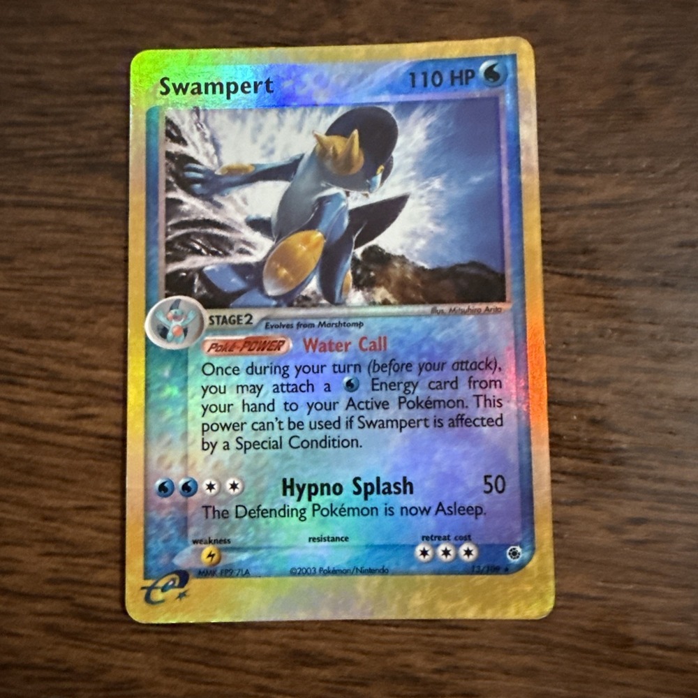 Swampert 13/109 Ruby and Sapphire Reverse Holo Pokemon